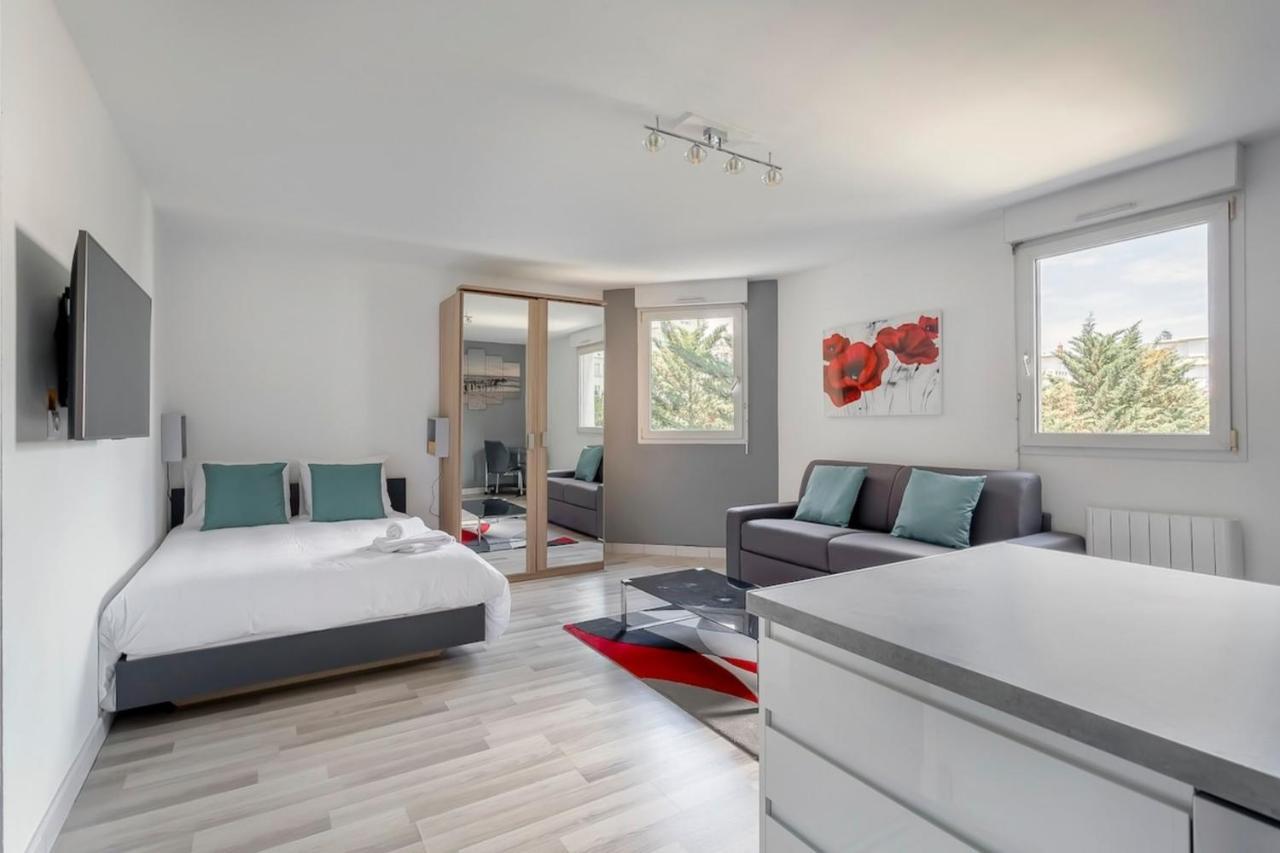 Studio Abondance - Proche Garemetrobus - Calme Apartment Lyon Exterior foto